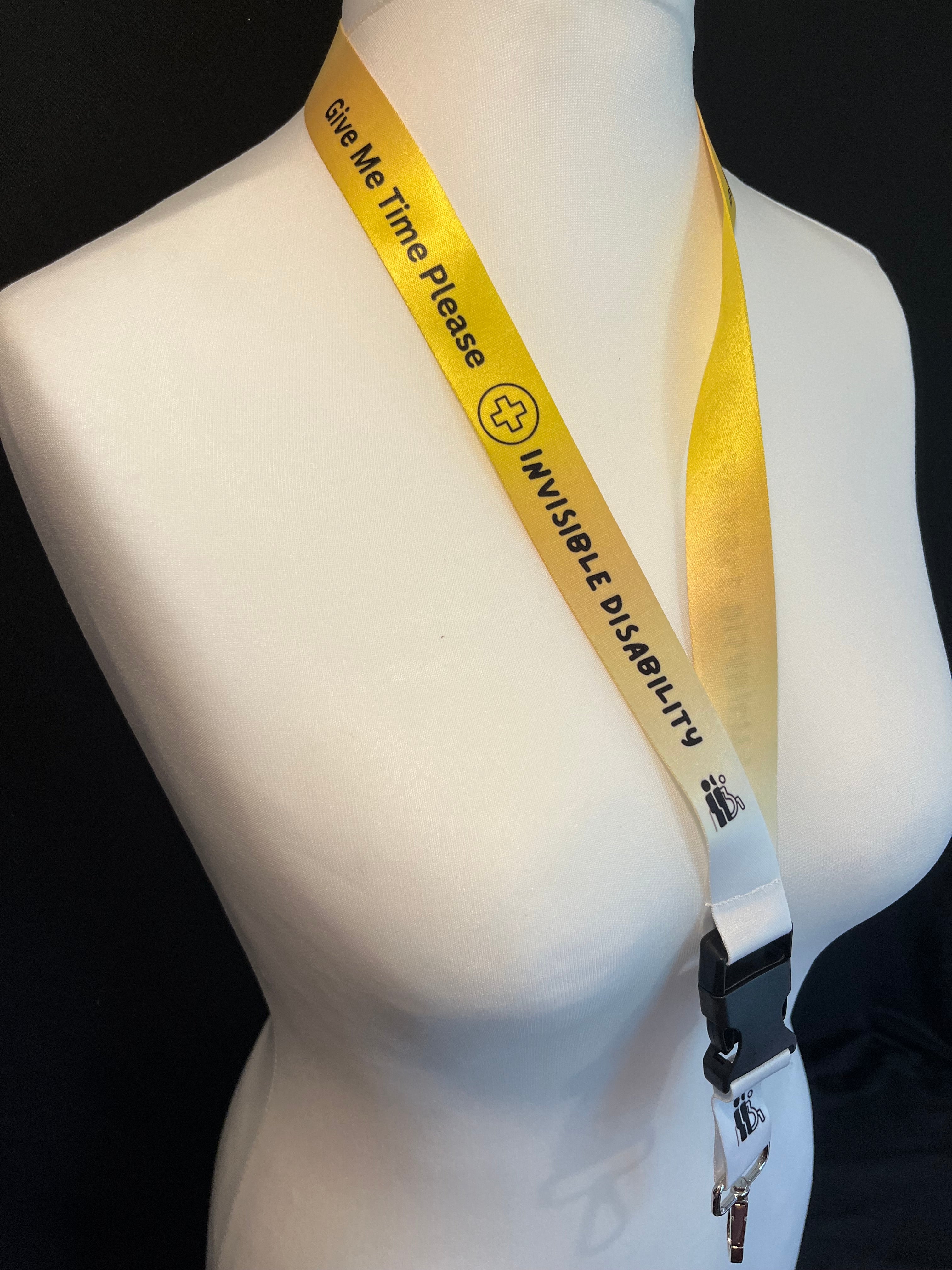 Yellow Gradient Invisible Disability Lanyard | Child | Adult