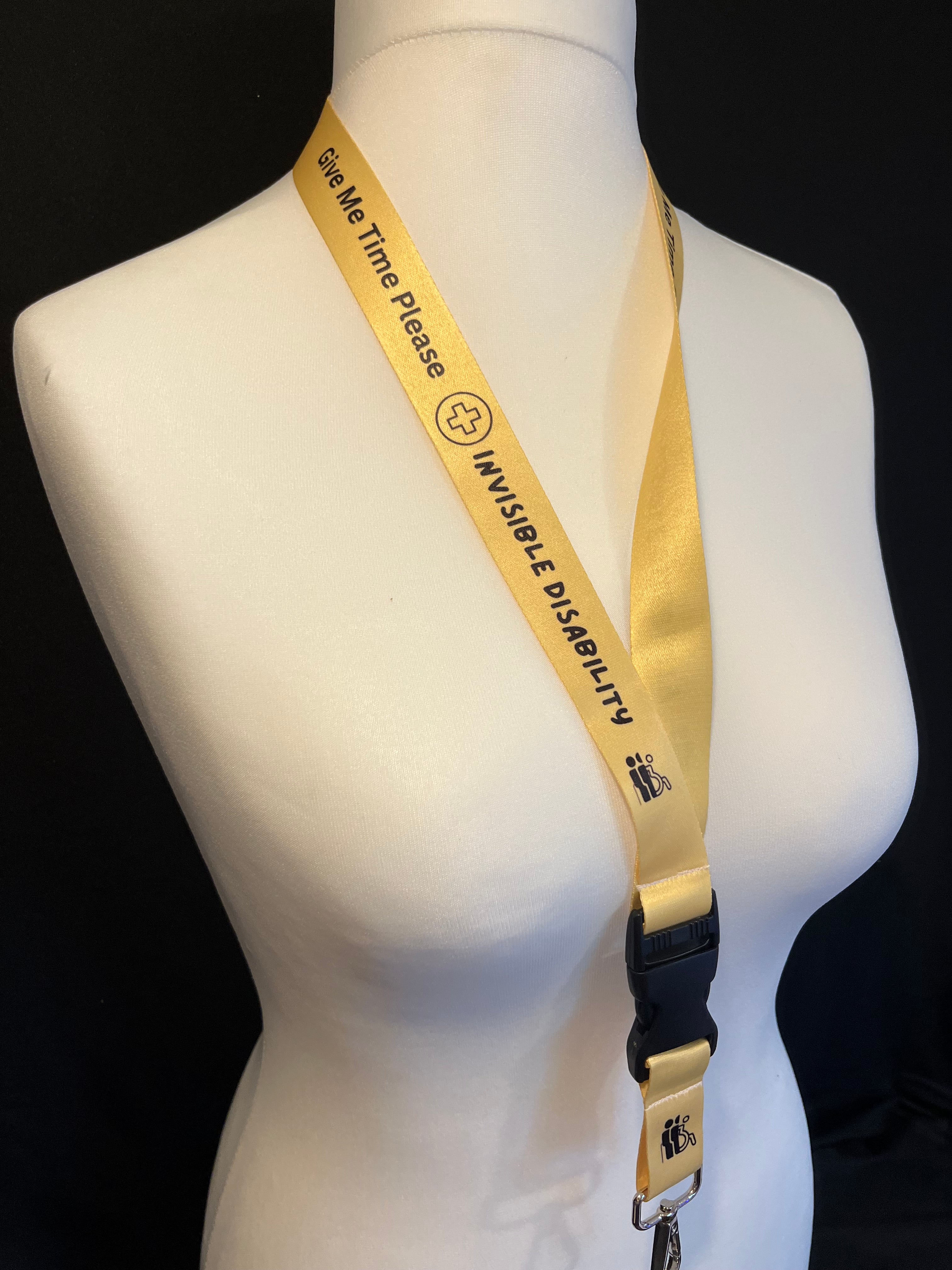 Yellow Invisible Disability Lanyard | Child | Adult