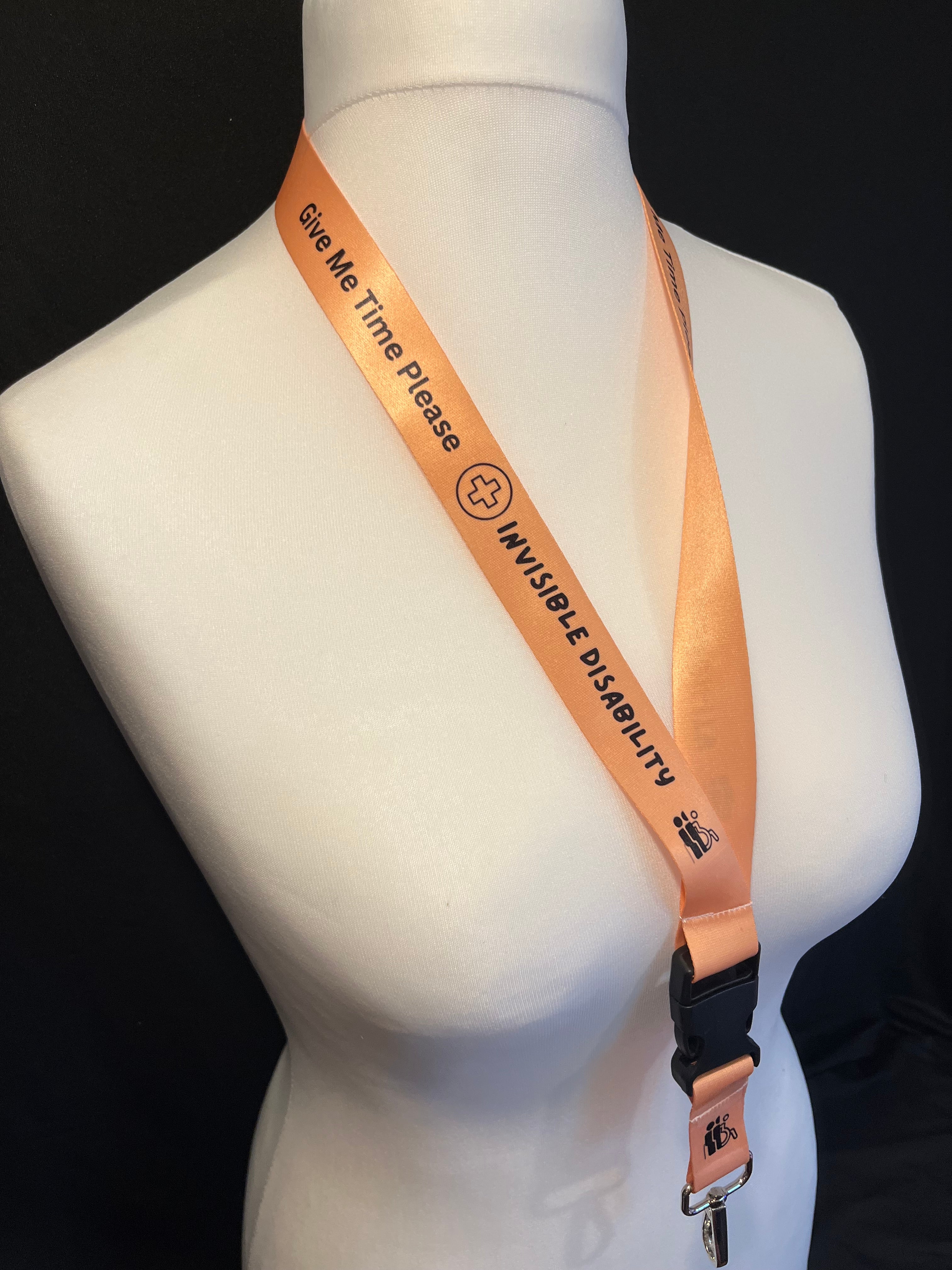 Orange Invisible Disability Lanyard | Child | Adult