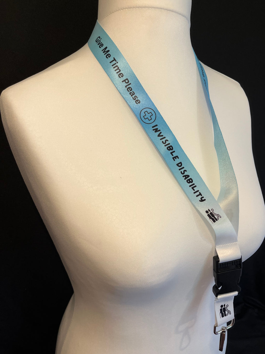 Blue Gradient Invisible Disability Lanyard | Child | Adult