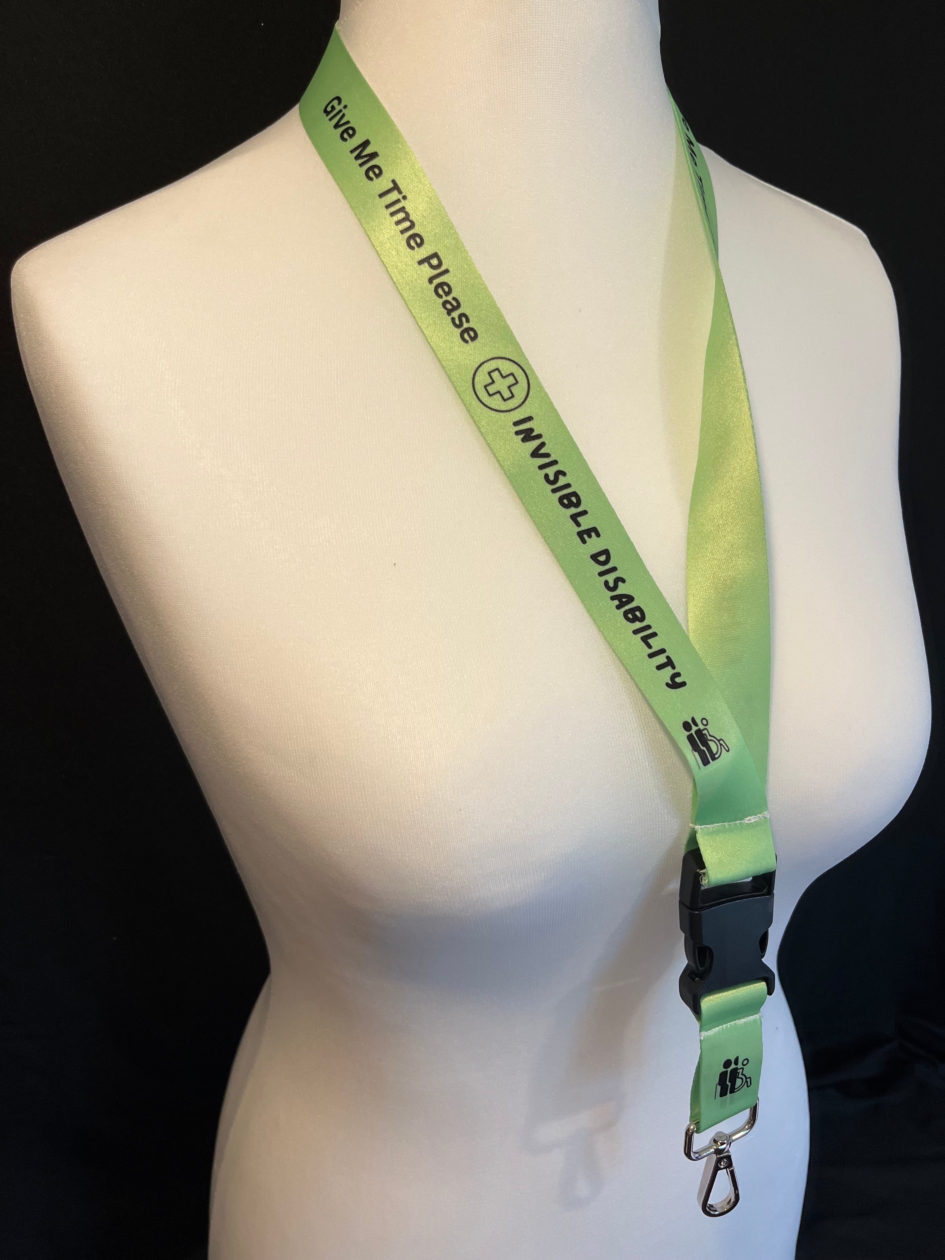 Green Invisible Disability Lanyard | Child | Adult