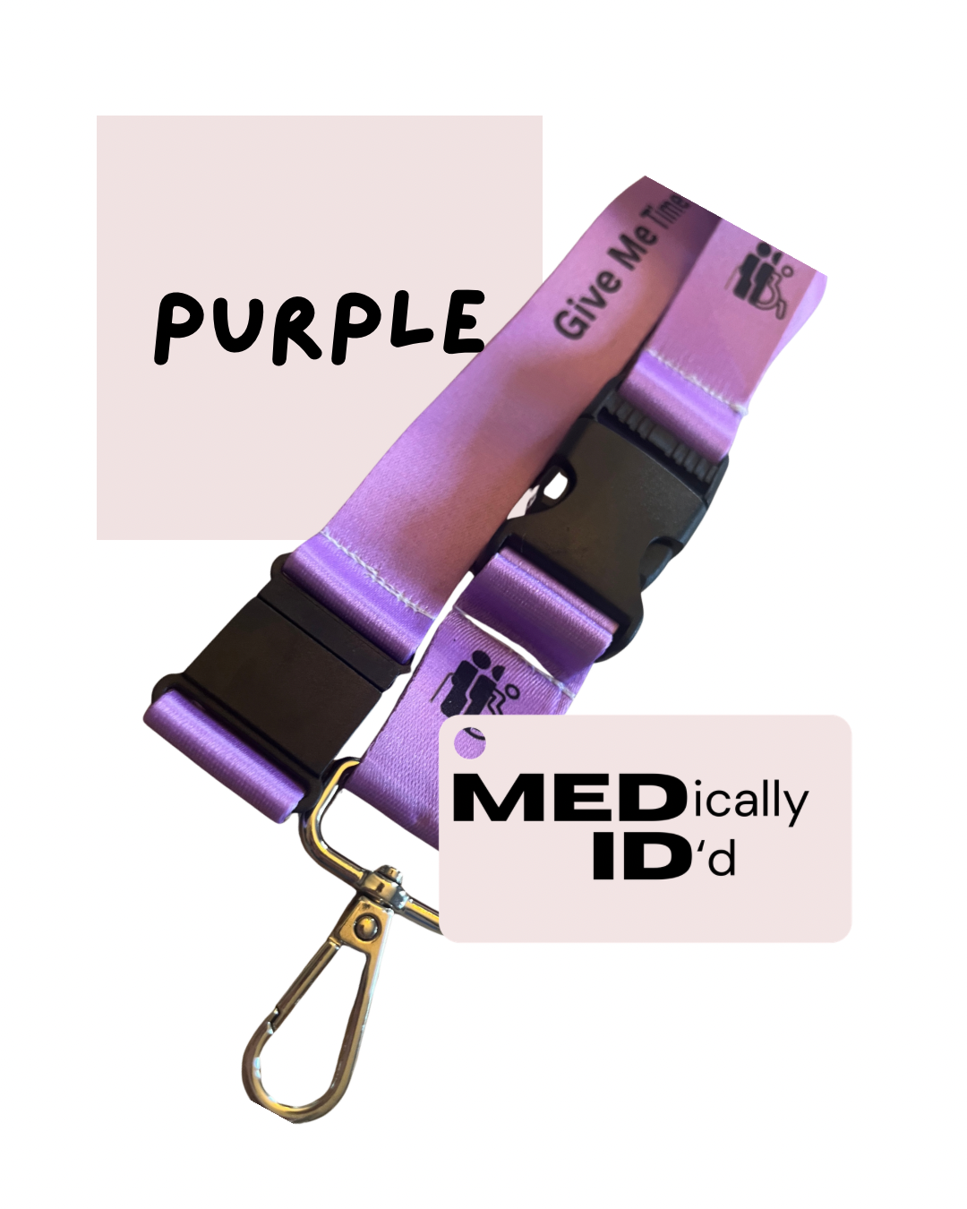 Purple Invisible Disability Lanyard | Child | Adult