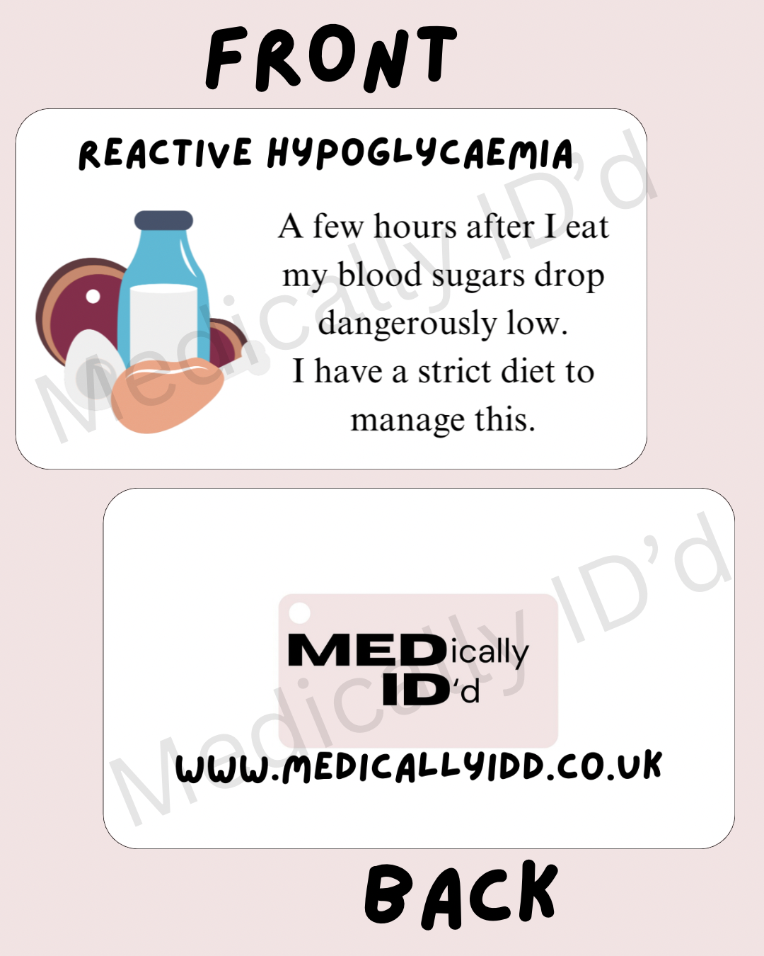 I have Reactive Hypoglycaemia (Diet Managed)