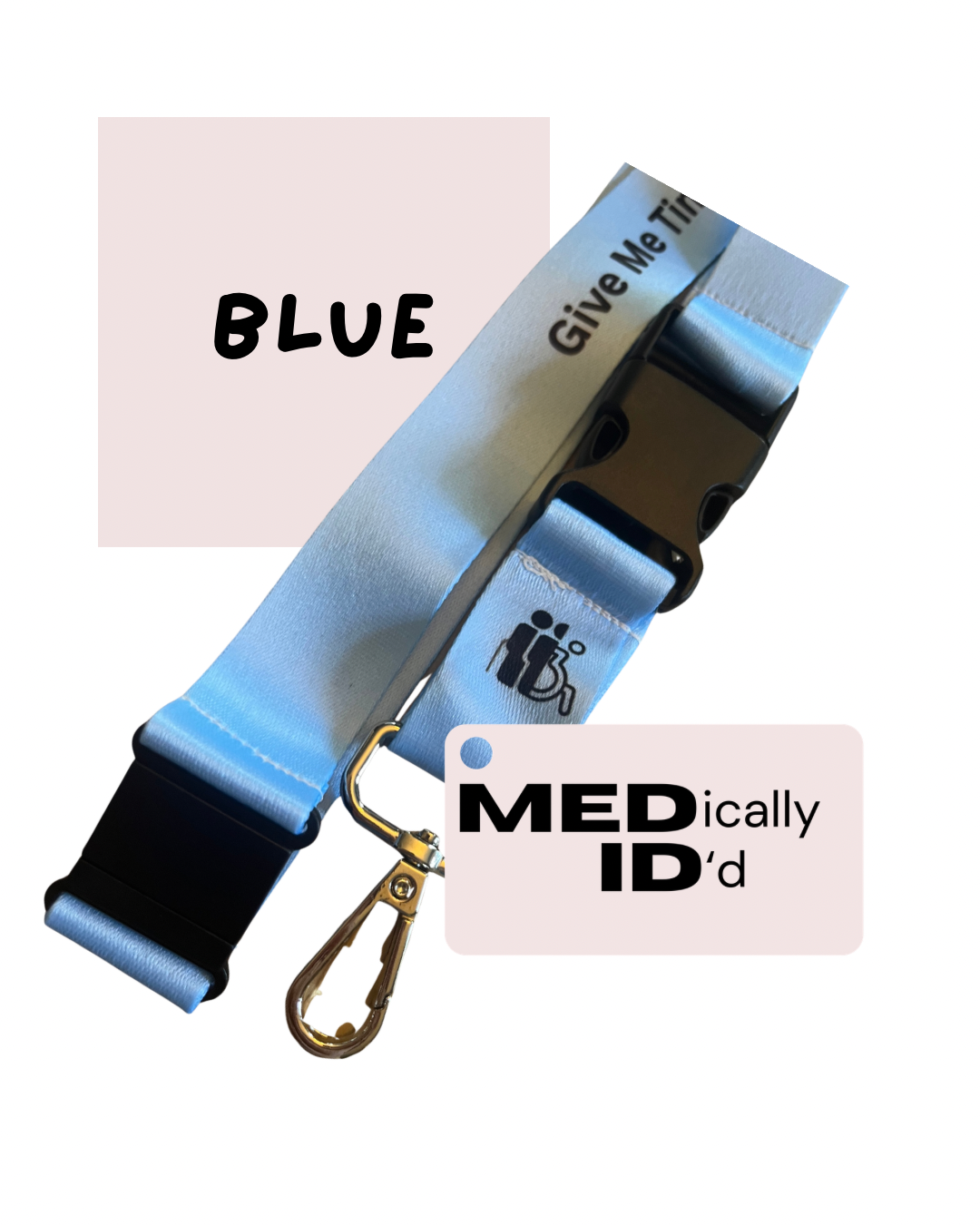Blue Invisible Disability Lanyard | Child | Adult