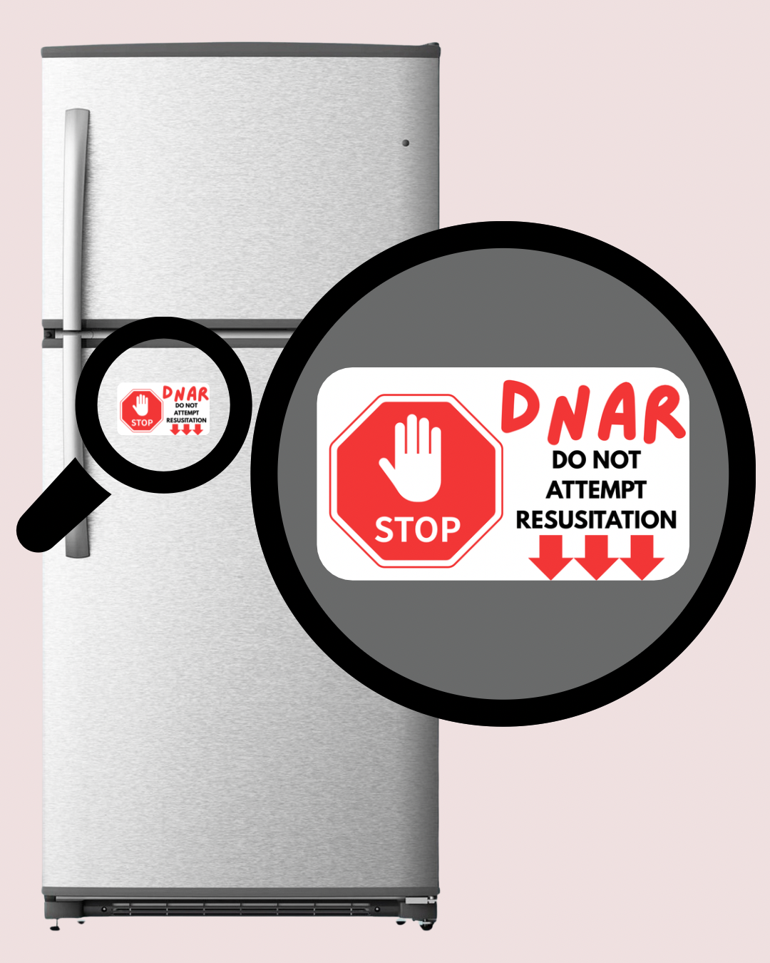 DNAR Fridge Magnet
