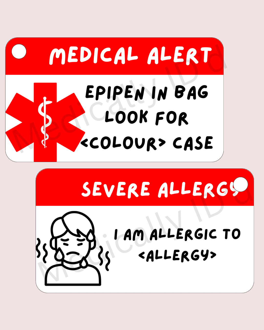 Medical Alert Severe Allergy