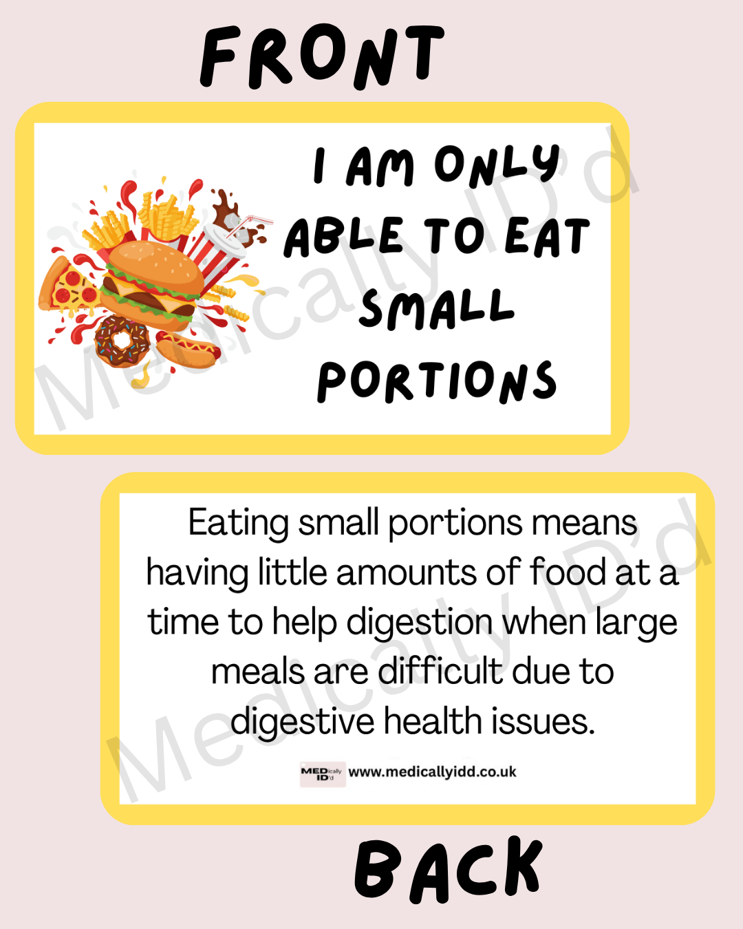 I am Only Able to Eat Small portions