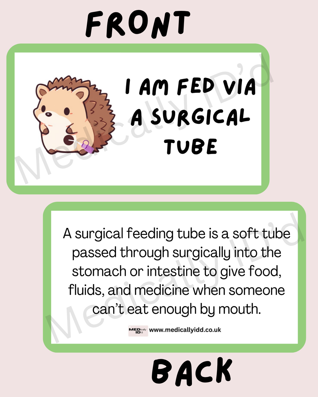 I Am Fed Via a Surgical Tube